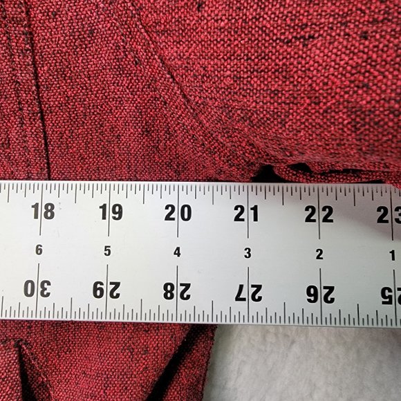 Objects Gold Burgundy Collared Silk Lightweight Classic Shacket Jacket Coat - Picture 5 of 13